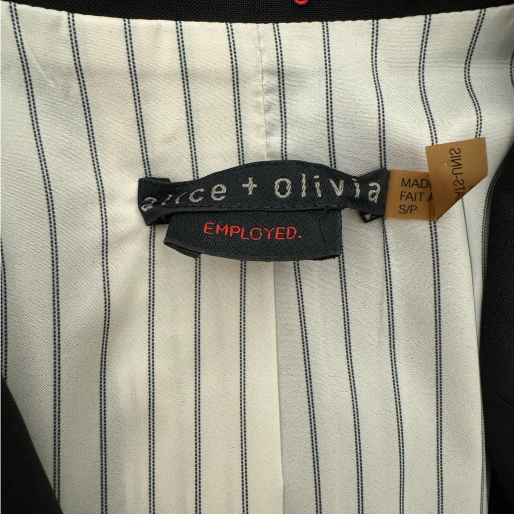 Alice and Olivia Black Blazer Jacket - Picture 2 of 9